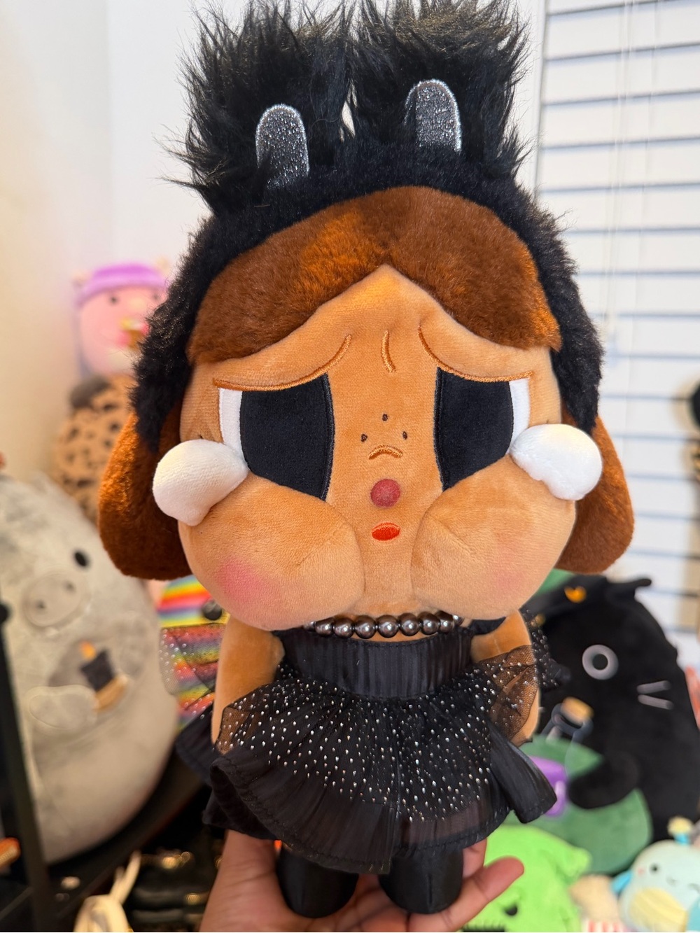 Cry Baby Plush Black Dress